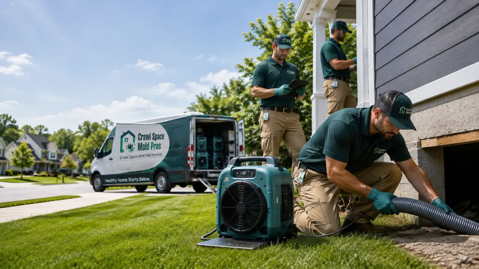 Crawl Space Mold Removal in Lehigh, IA